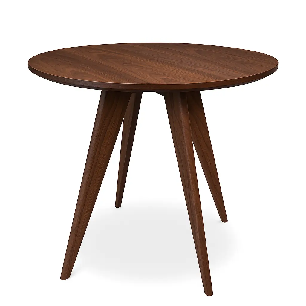 Ofm Mid Century Modern Round Dining Table Solid Wood Legs In My Xxx