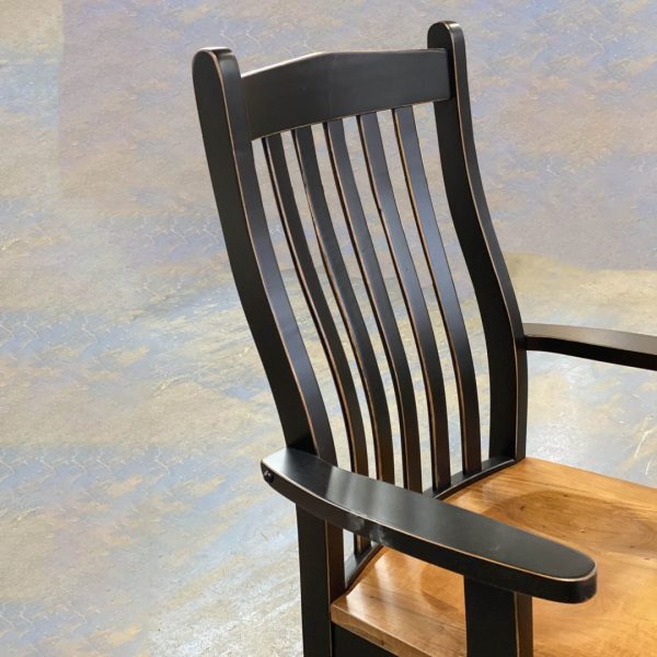 Mini Contour Solid Wood Arm Chair | Handcrafted Dining Chair 01-02