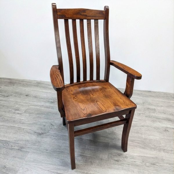 Mini Contour Solid Wood Arm Chair | Handcrafted Dining Chair 02-01
