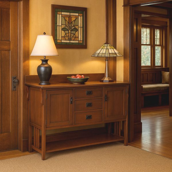 Mission Solid Wood Sideboard | Handcrafted Custom Mission Sideboard 01-01