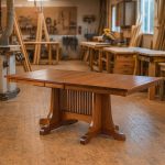 Morris Solid Wood Dining Table – handcrafted extendable dining table 01-00