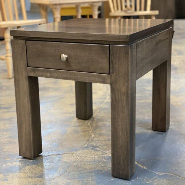 Newport Solid Wood Modern End Table 00-02 Handcrafted Side Table