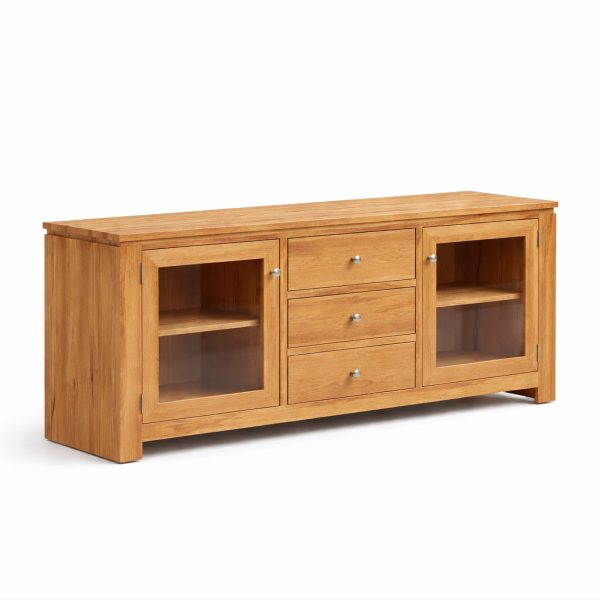 Newport Modern Tv Table | Solid Wood Entertainment Media Console 00-01