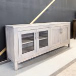 Newport Modern TV Table | Solid Wood Entertainment Media Console 02-01