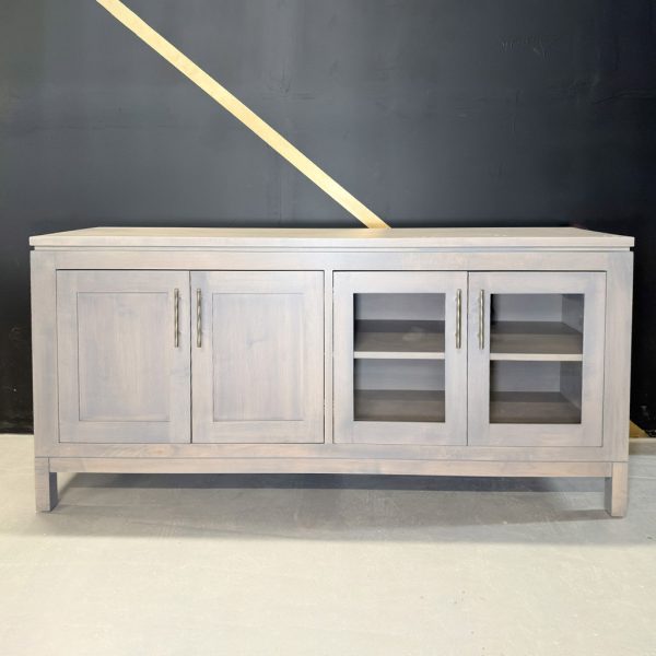 Newport Modern Tv Table | Solid Wood Entertainment Media Console 02-03