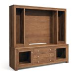 Newport Solid Wood TV Wall Unit | Handcrafted Media Center 00-00