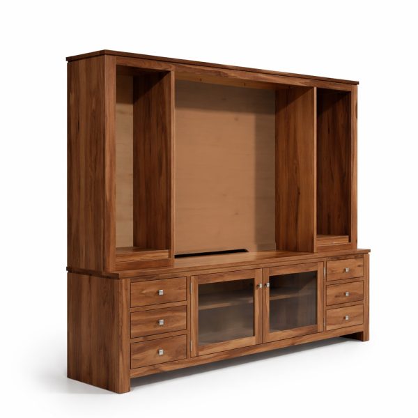 Newport Solid Wood Tv Wall Unit | Handcrafted Media Center 00-01