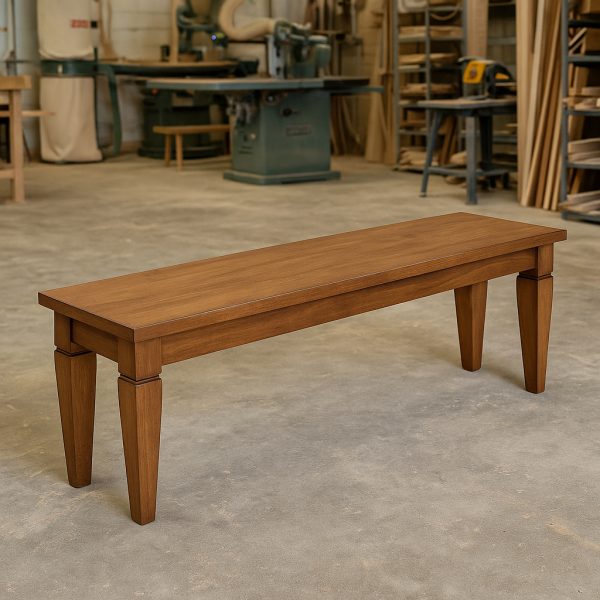 Reesor Solid Wood Bench | Handcrafted Custom Dining Bench 01-01