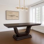 Royal Solid Wood Dining Table - classic wood table 01-01