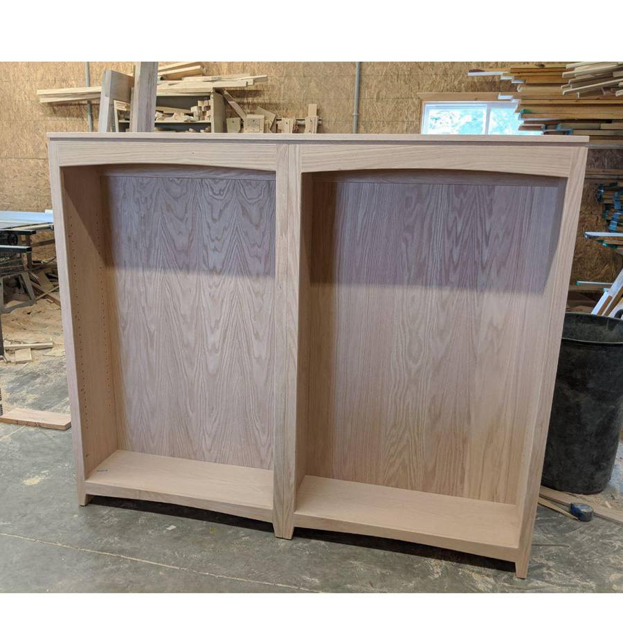 Solid Oak Fancy bookcase-0