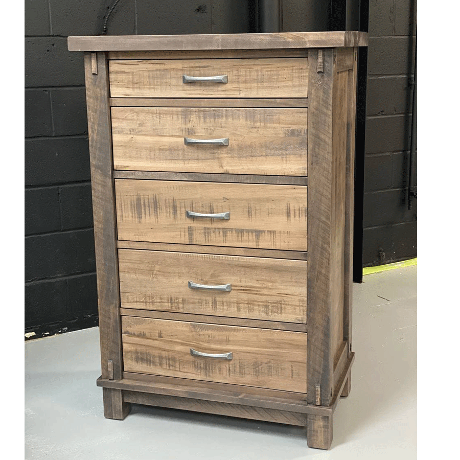 Rustic solid wood chest-02