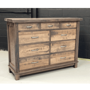 Rustic solid wood dresser-01