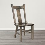 Wide Slat Back Solid Wood Chair | Custom Dining Chair 00-01