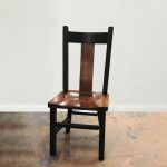 Wide Slat Back Solid Wood Chair | Custom Dining Chair 00-03