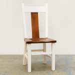 Wide Slat Back Solid Wood Chair | Custom Dining Chair 00-05