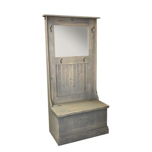 Hallway Solid Wood Bench | Vintage Entryway Storage Bench 00-00