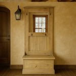 Hallway Solid Wood Bench | Vintage Entryway Storage Bench 01-02