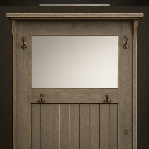 Hallway Solid Wood Bench | Vintage Entryway Storage Bench 02-04