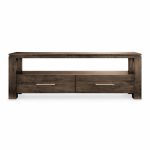 Metro Solid Wood TV Stand | Modern Hardwood Media Console 00-01
