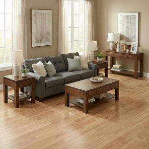 Newport Wood Modern Living Room Tables – Custom Solid Wood Furniture 00-00