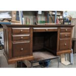 Solid Wood Chateau Office Desk | Executive Storage Desk 02-01