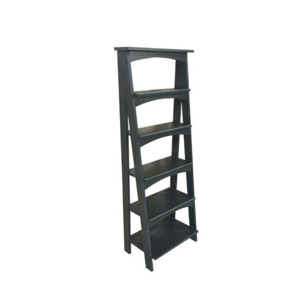 solid wood handcrafted ladder bookcase-01