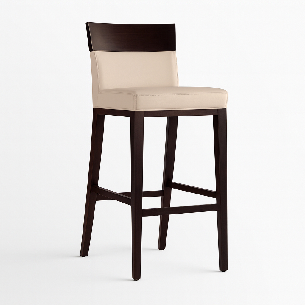 Logic Upholstery Stool | Solid Wood Handcrafted Stool 00-00