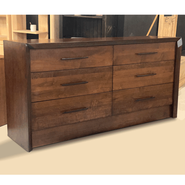 Solid Wood Live Edge Dresser |  Custom 6-Drawer Dresser 01-01