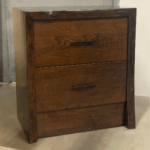 Solid Wood Live Edge Bedroom Set | Handcrafted | Solid Wood Live Edge Nightstand 01-02