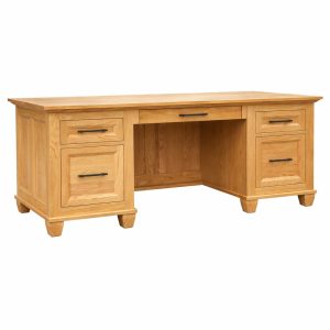 Algonquin Solid Wood Executive Desk | Handcrafted Office Desk 00-00