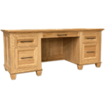 Algonquin Solid Wood Executive Desk - handcrafted Credenza Desk 00-01