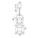 Tudor Pendant (CW1223P12) - Image 4