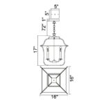 Tudor Pendant (CW1223P16) - Image 4