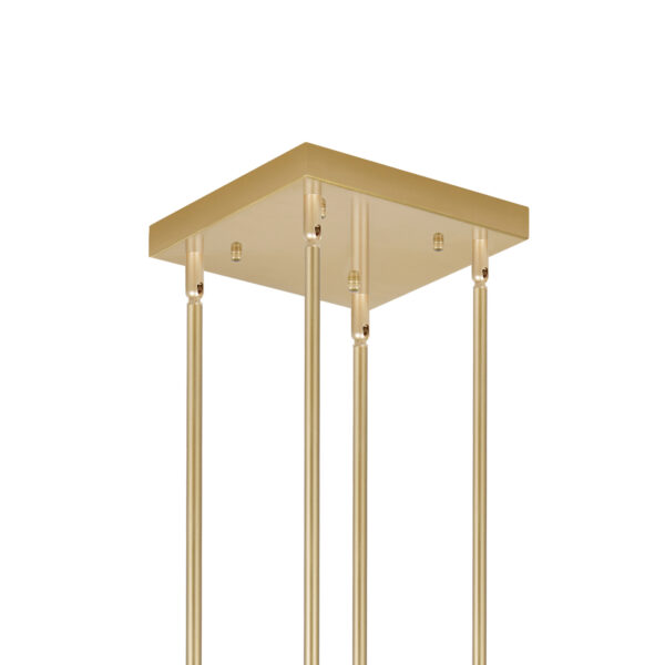 Golden Pipe Chandelier | Led Pendant 16L-04