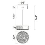 Madeline LED Pendant(CW5626P6) - Image 2