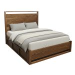 Metara Solid Wood Storage Bed – Custom Handcrafted Bed  00-00