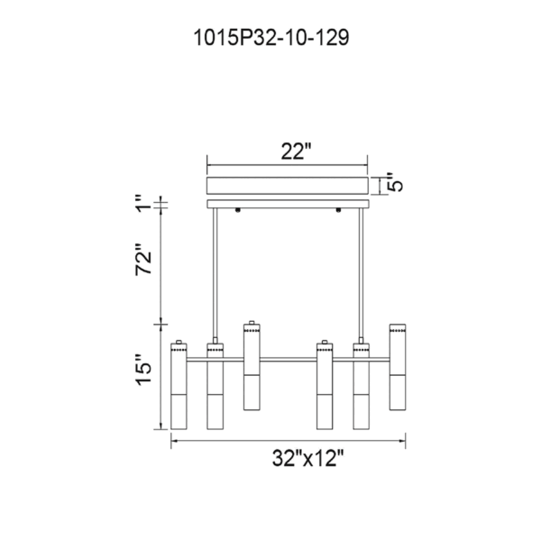 Anem 10-Lights Island Pendant - Image 5