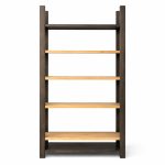 Industrial Solid Wood Bookcase | Custom Wood Shelf 00-01
