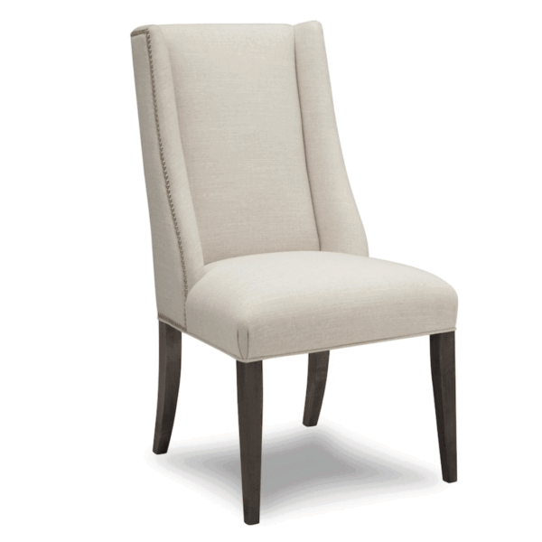 Queen Solid Wood Upholstered Chair | Custom Dining Chair 00-00