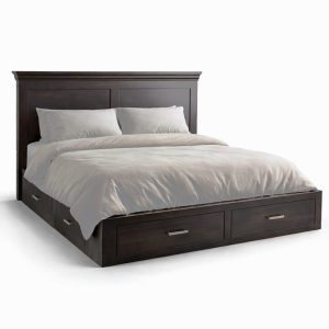 Manhattan Solid Wood Storage Bed | Custom Canadian Wood Bed 00-00