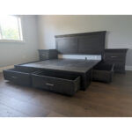 Manhattan Bed Solid Wood Storage Bed, Panel Bed 02-01