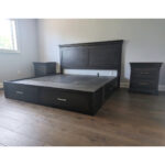 Manhattan Bed Solid Wood Storage Bed, Panel Bed 02-02