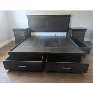 Manhattan Bed Solid Wood Storage Bed, Panel Bed 02-03