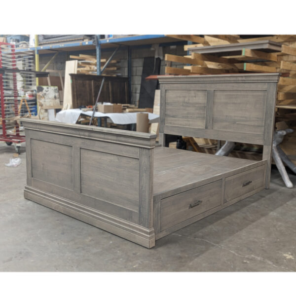Manhattan Bed Solid Wood Storage Bed, Panel Bed 03-01