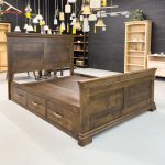 Manhattan Solid Wood Storage Bed | Custom Canadian Wood Bed 04-01