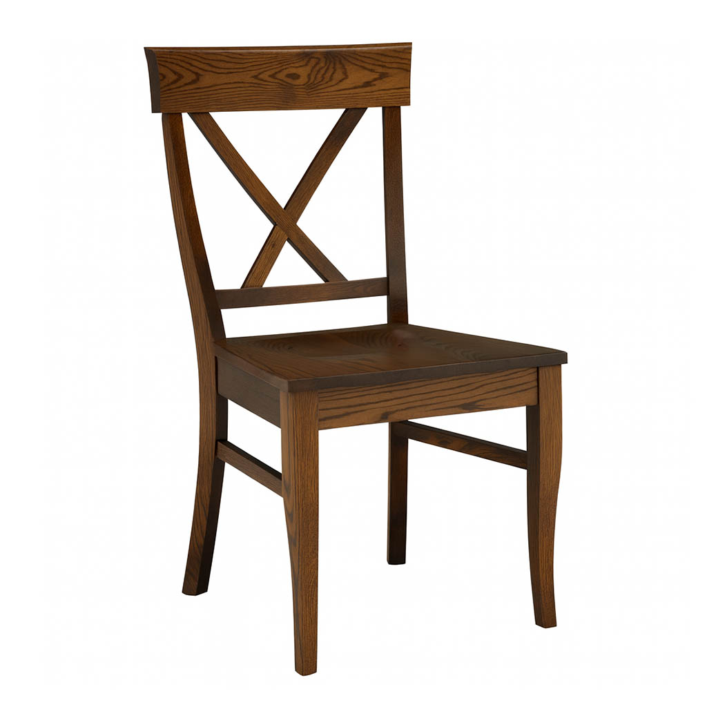 X-Back Solid Wood Dining Chair – Custom Farmhouse Dining Chair 00-00