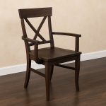X-Back Solid Wood Arm Chair – Custom Farmhouse Dining Chair 00-01