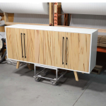 Phoenix Solid Wood Mid Century Buffet | Sleek Modern Sideboard 00-03