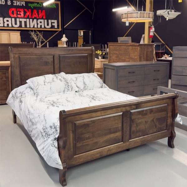 Hockley Solid Wood Sleigh Bed | Handcrafted Canadian Bed 00-01