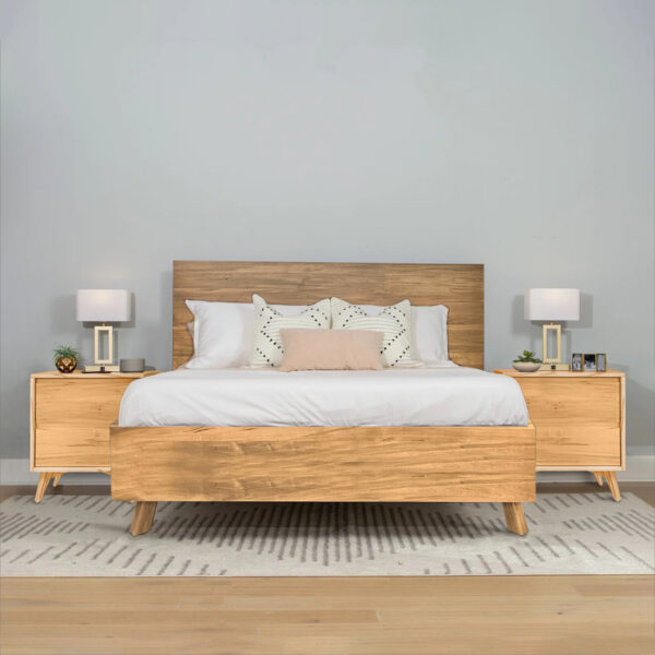 Hugo Solid Wood Platform Bedroom Set | Mid-Century Modern Furniture 01-02